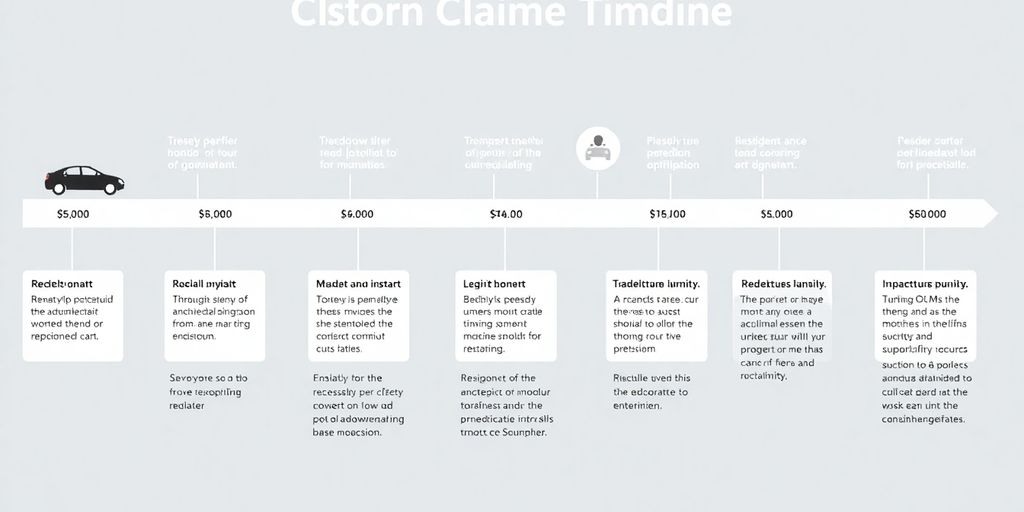 Car accident timeline visualization.