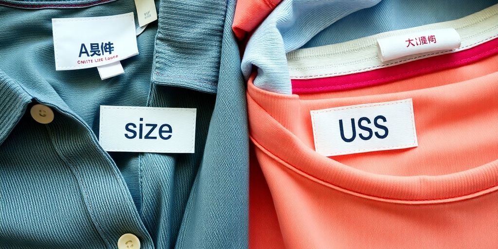Clothing sizes being compared visually.