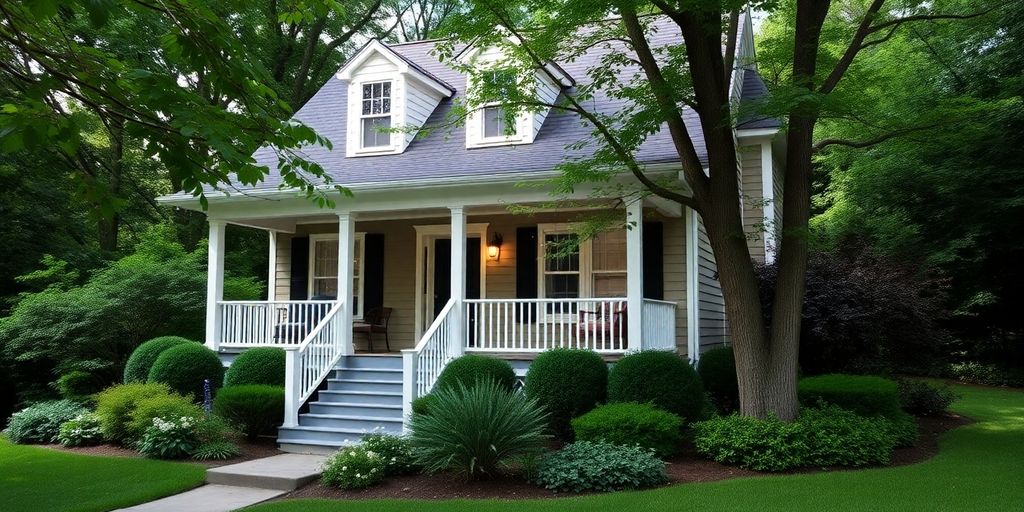 A beautiful New Jersey home with green surroundings.