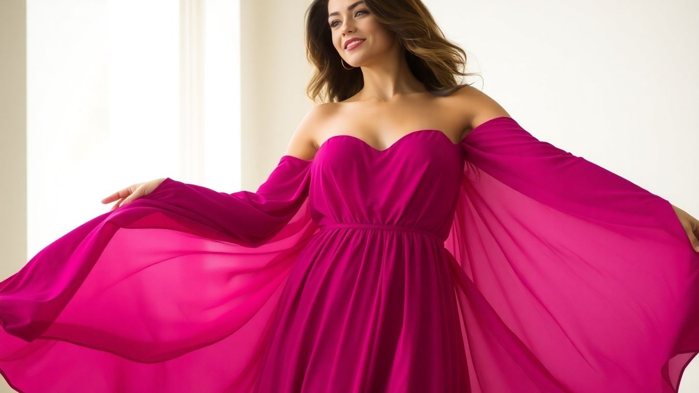 Woman in a flattering A-line dress