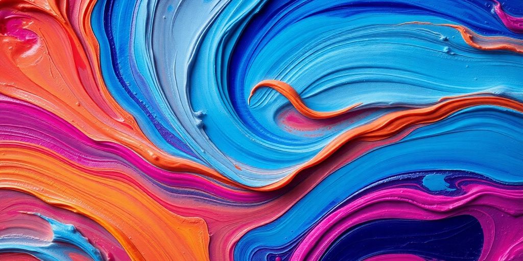 Abstract brushstrokes conveying deep emotions.