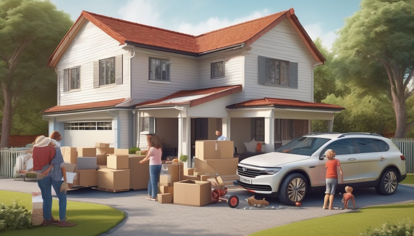 family moving house