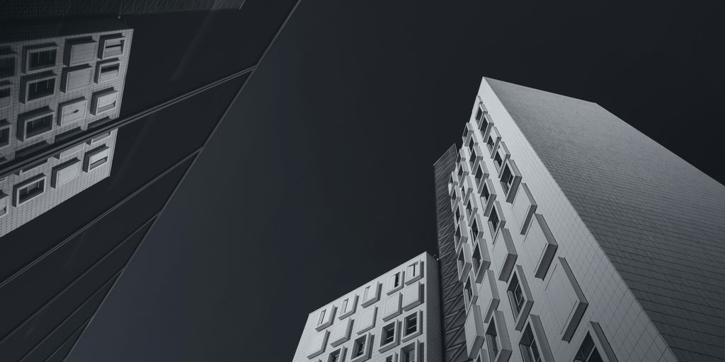 grayscale photography of buildings