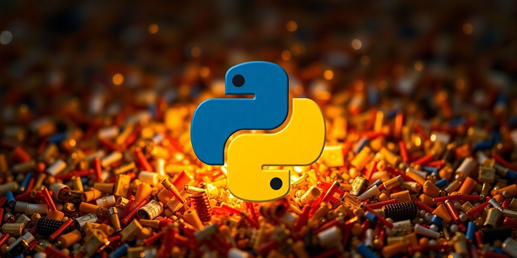 Python code transforming messy data into organized rows.