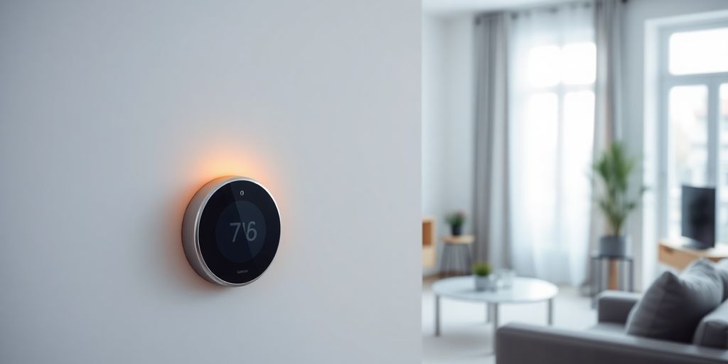 Tecnologia termoregolazione casa intelligente moderna