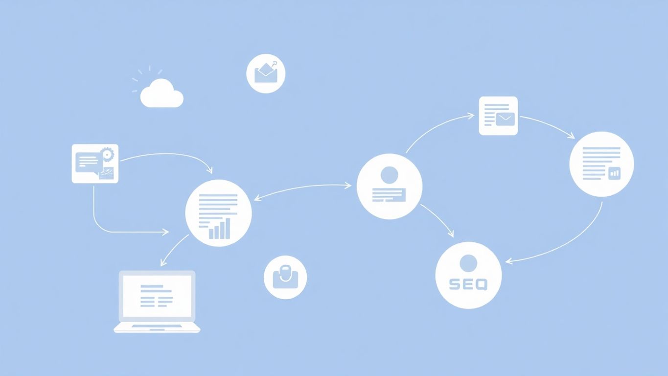 Illustrasjon av CRM-system i salgsarbeid