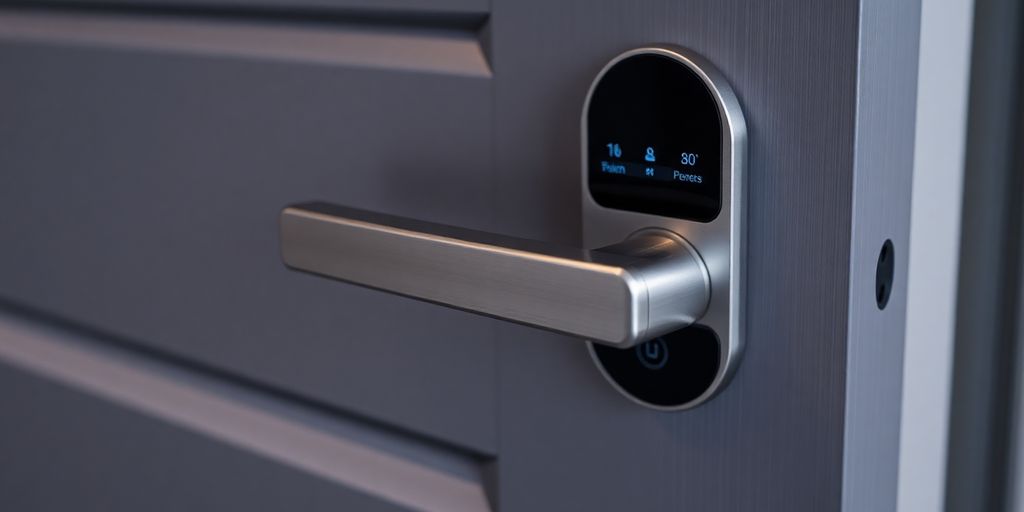 دستگیره هوشمند با طراحی مدرن و کنترل لمسی