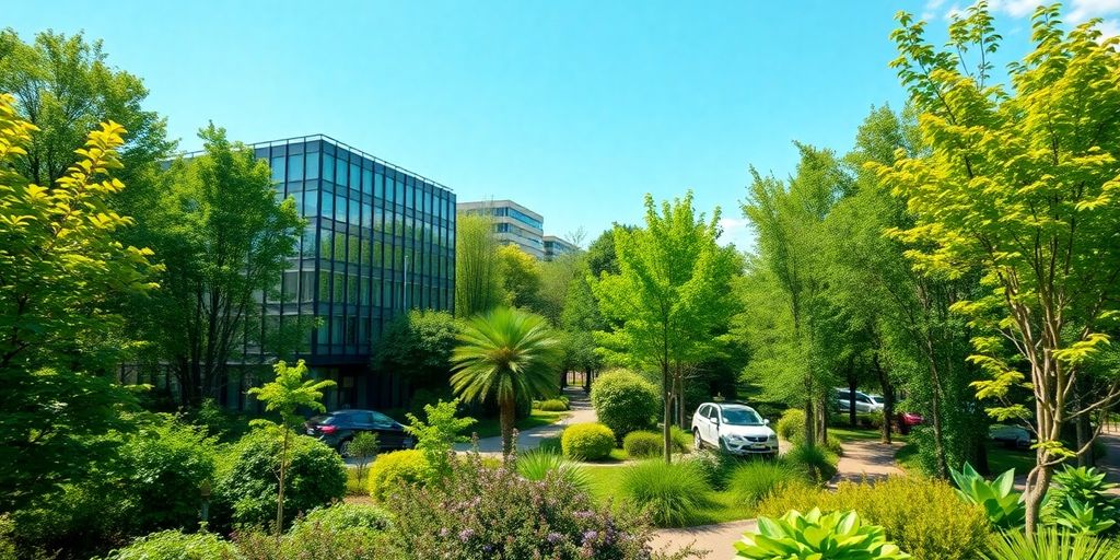 Zelena priroda i moderna poslovna okruženja u Srbiji.