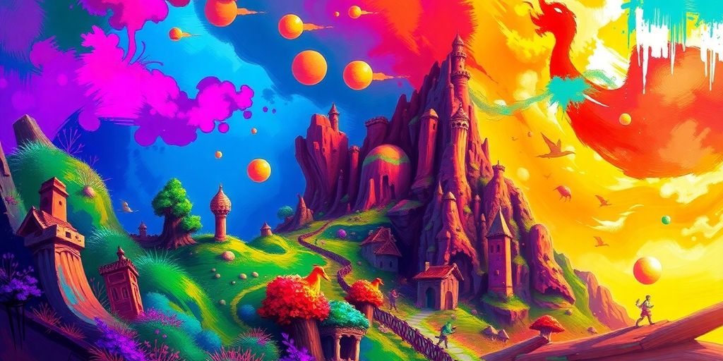 Colorful digital artwork created in MediBang Paint.