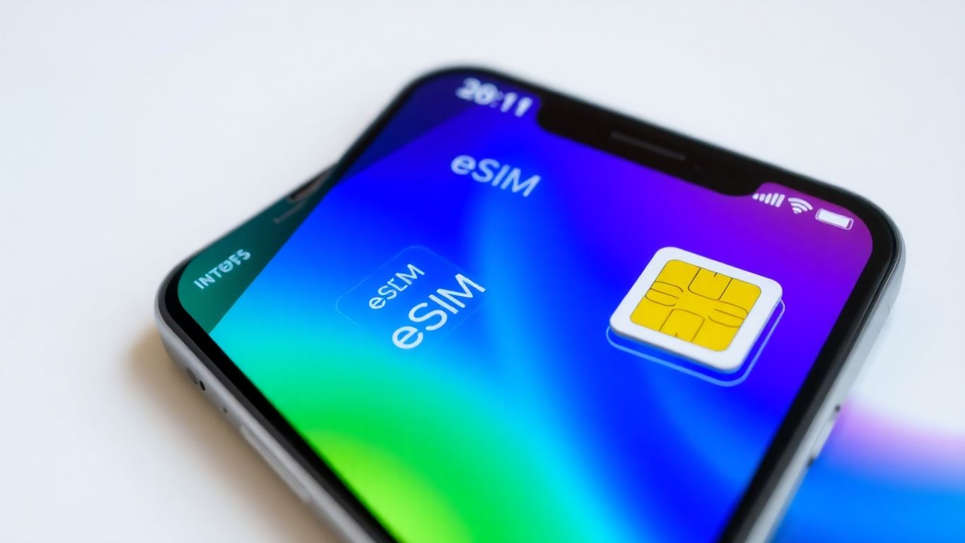 Comparaison entre eSIM et carte SIM traditionnelle.