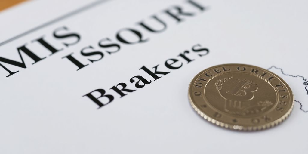 Missouri state map with license