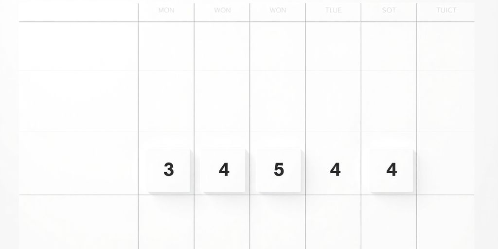 Retail calendar with 4-5-4 blocks.