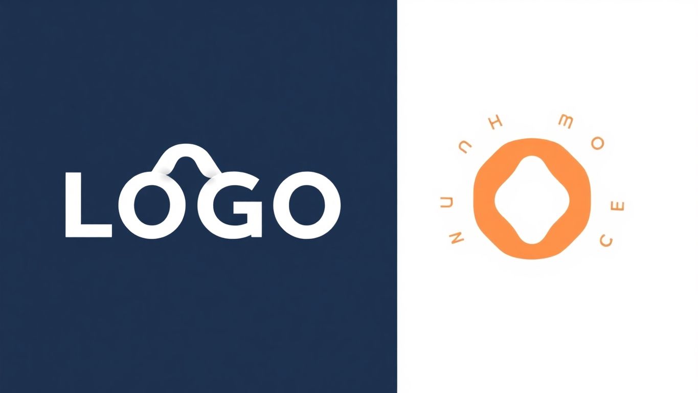 Moderne illustrasjon av en profesjonell firmalogo