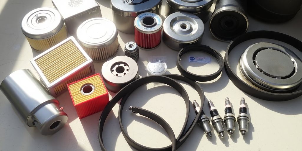 Fiat car parts arranged for online purchase.