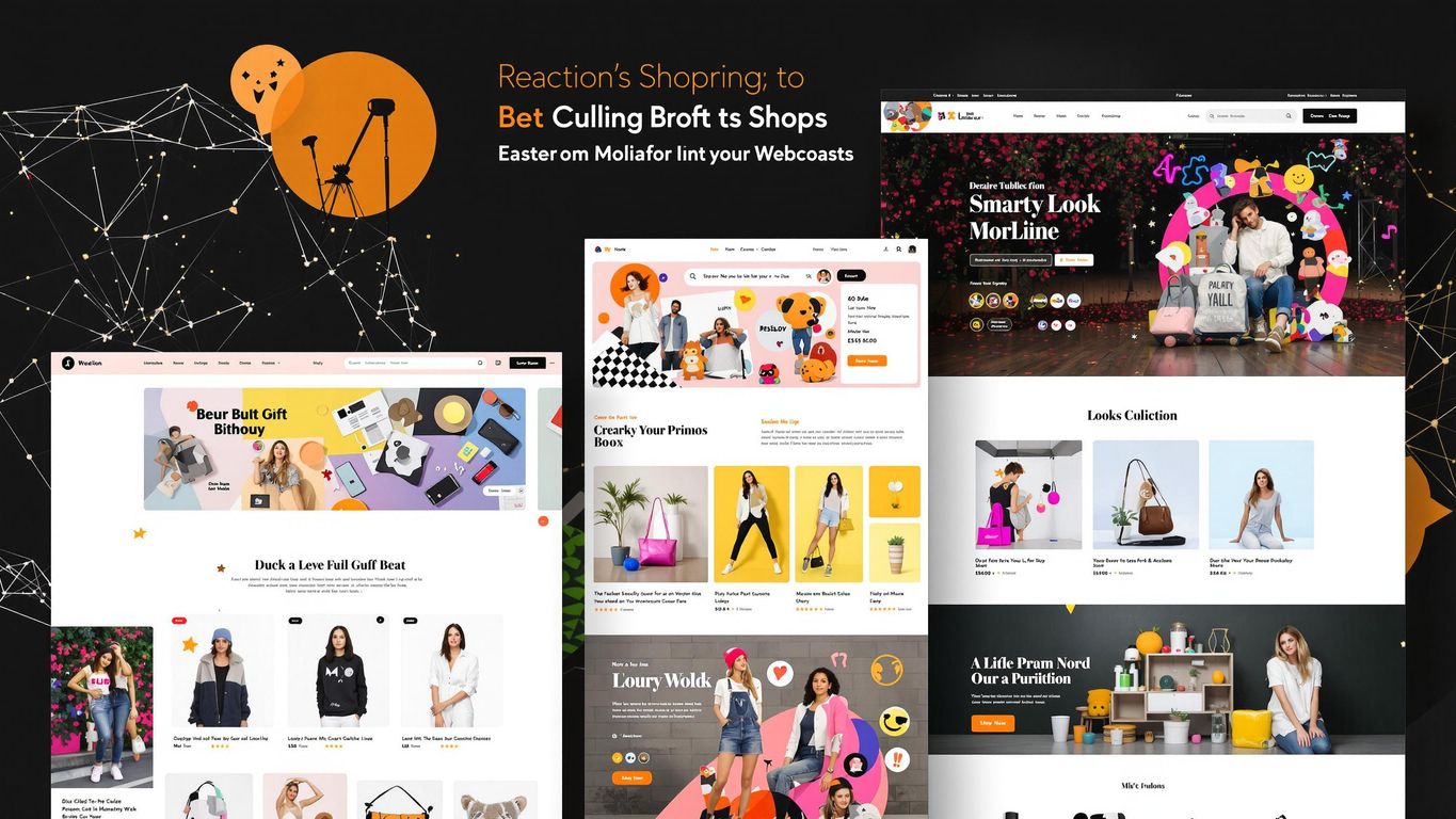 Fargerik webshop med attraktive produktvisninger og enkel navigering.