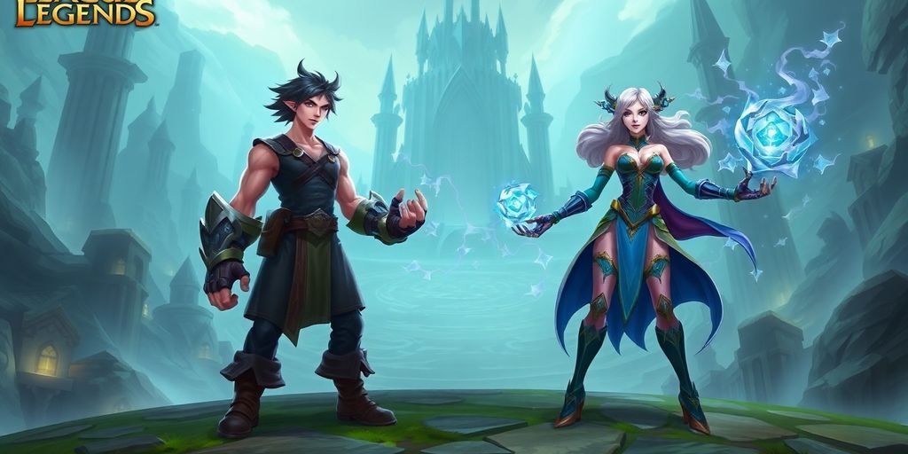 League of Legends characters on summoner's rift