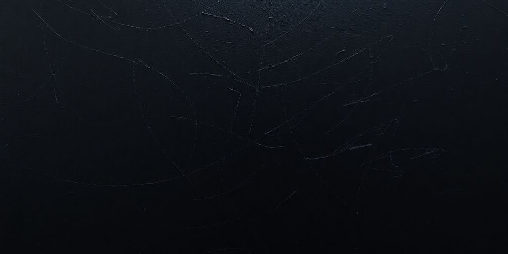 Deep black canvas with subtle textured brushstrokes.