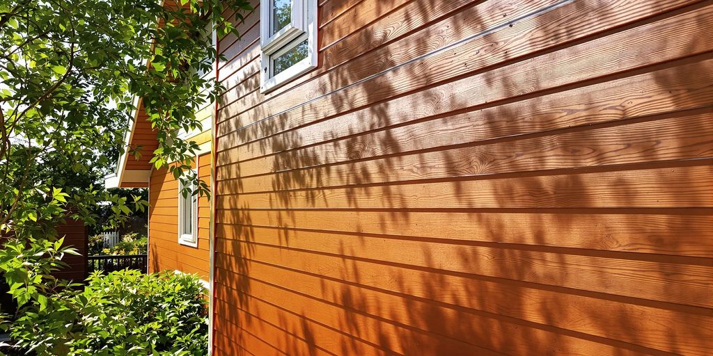 Modern home with vibrant, newly installed siding.