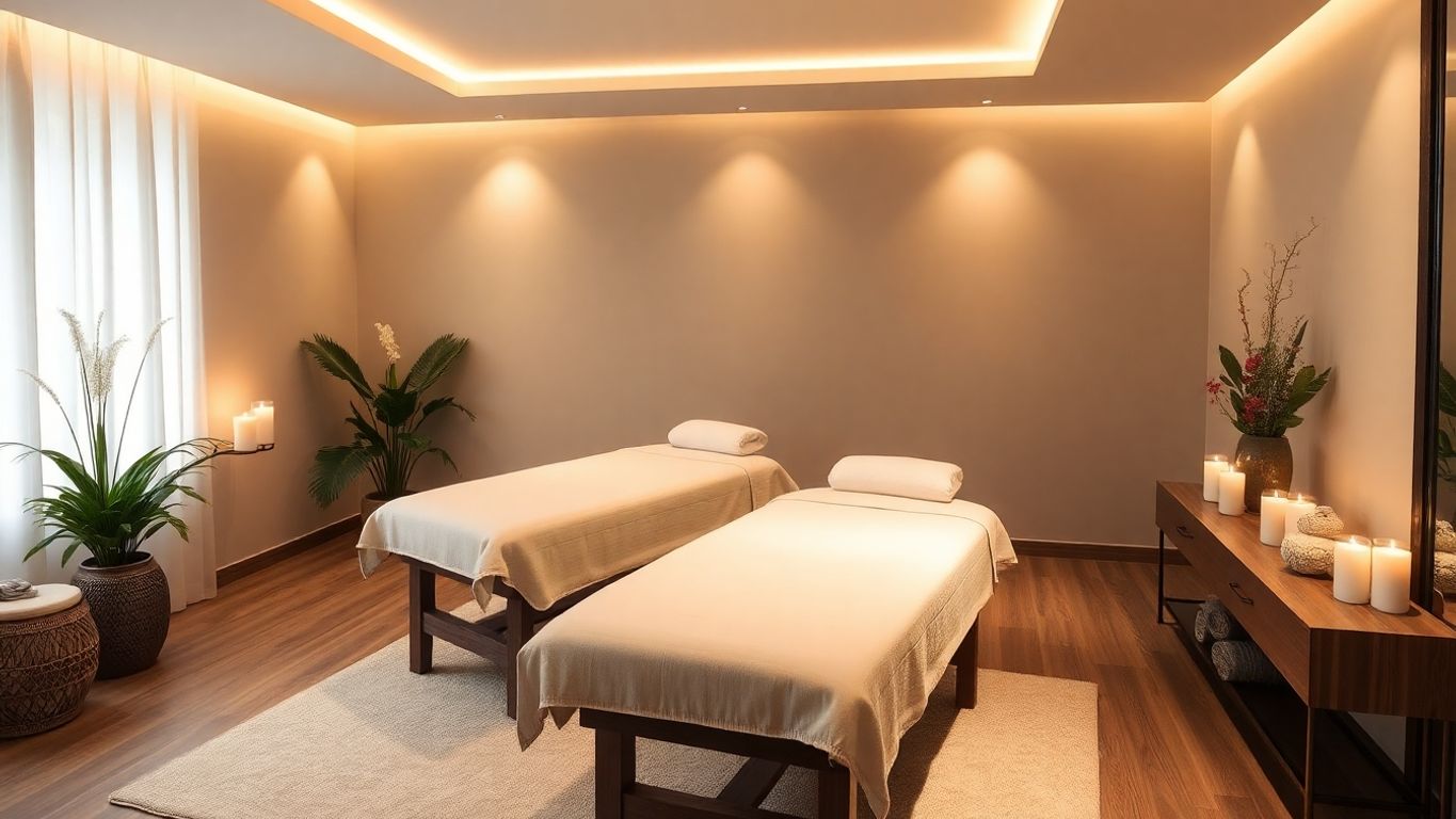 Bahçelievler'de huzurlu bir masaj odası görüntüsü.