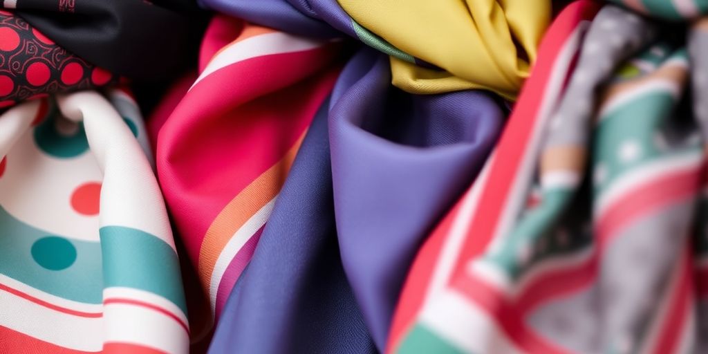 Stylish scarf tying techniques and patterns.