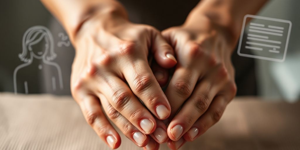 Hands massaging, contact form, illustrative