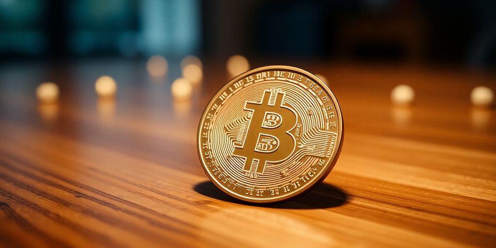 Explore Which One Of The Statement Is True About Cryptocurrency? 3 Close-up of a cryptocurrency coin on a surface.