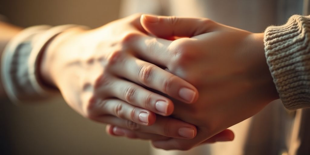 Couple embracing, soft lighting, warm colors