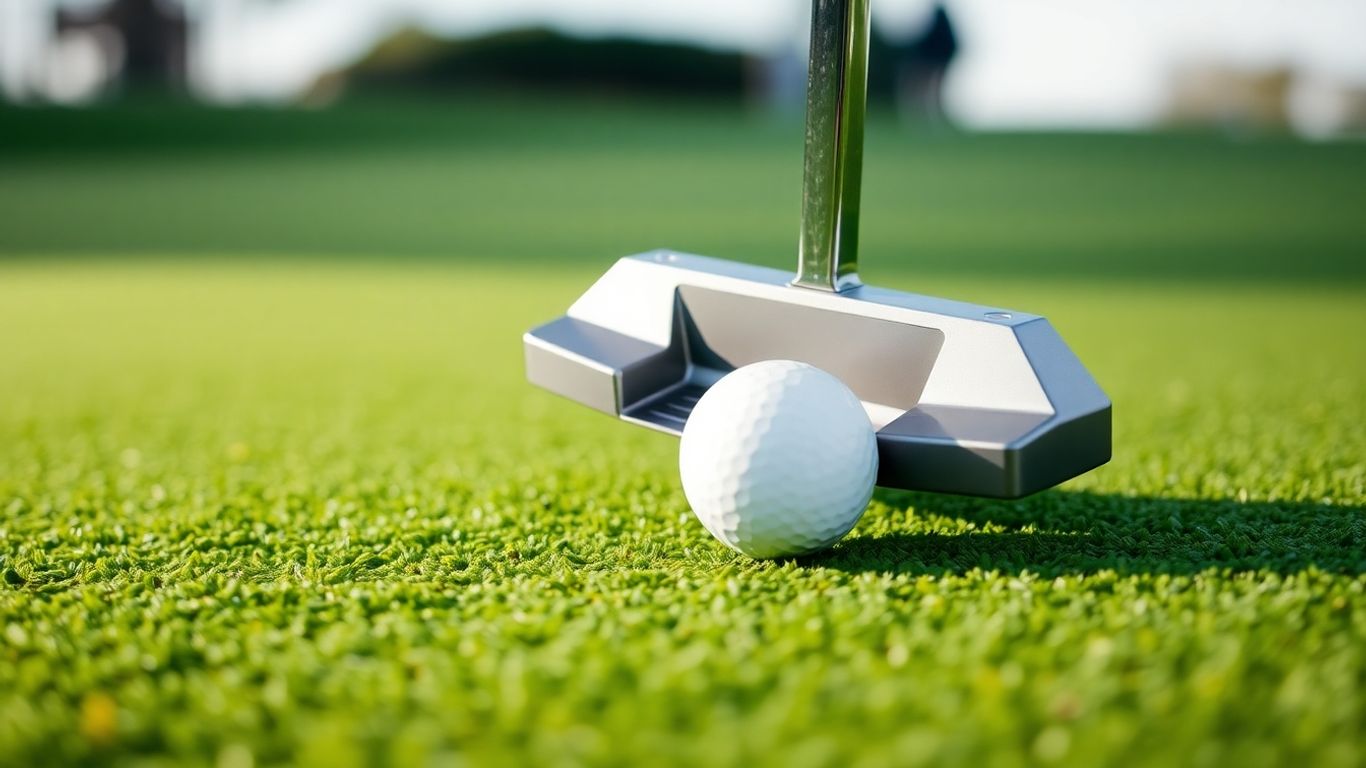 Odyssey Ai-One Jailbird putter on golf green
