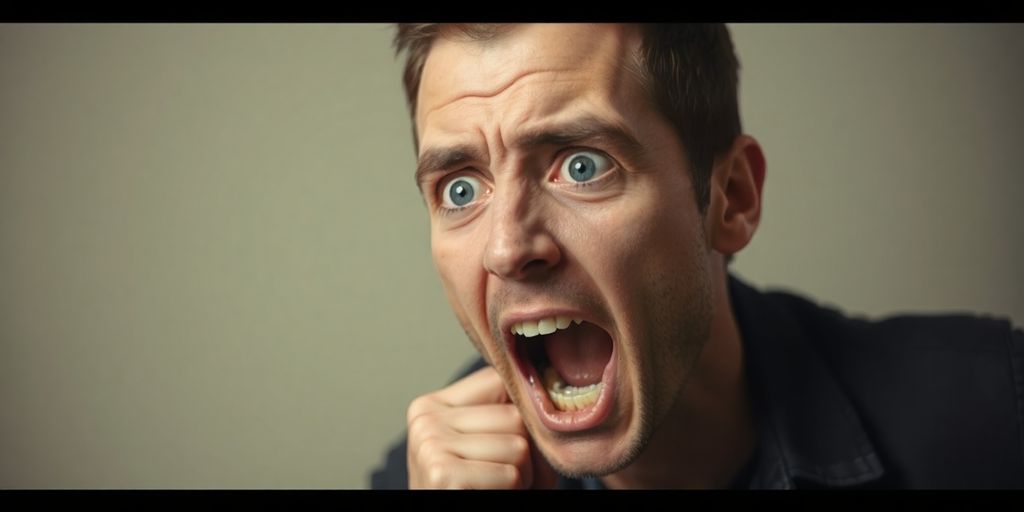 Person feeling immediate stress.