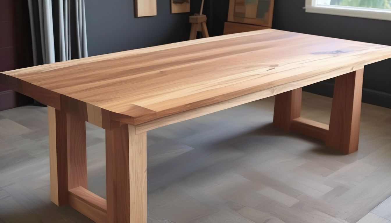 simple wooden table carpentry project