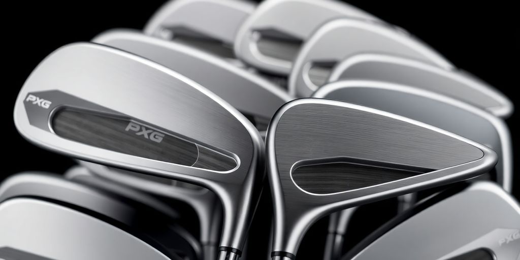 PXG golf clubs with sleek design.