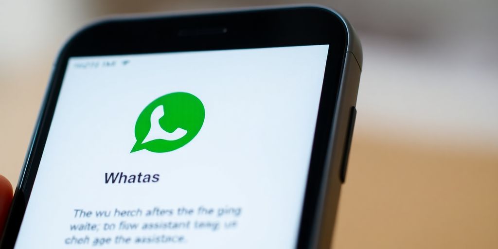 Tela de smartphone com conversa no WhatsApp com Luzia.