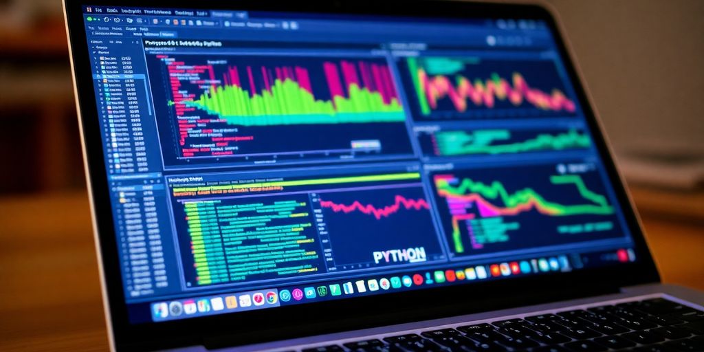 Python code snippet with data flowing through it.