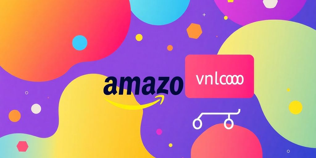 Dynamic pricing on Amazon in colorful shapes.