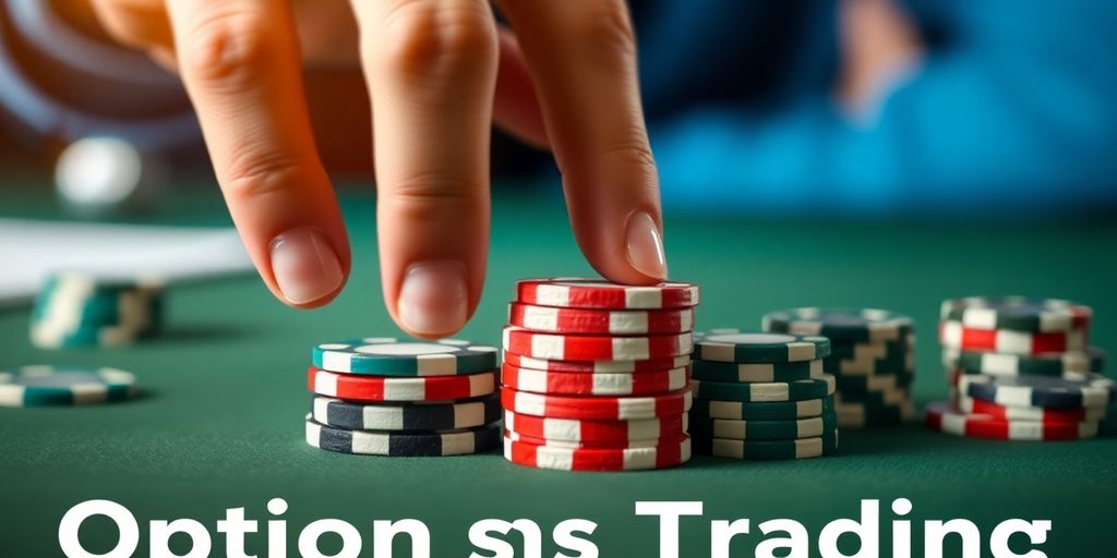 Close-up of poker chips on a table, focused strategy.