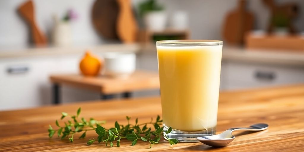 Close-up of Boost Breast Milk Enhancer in a glass.