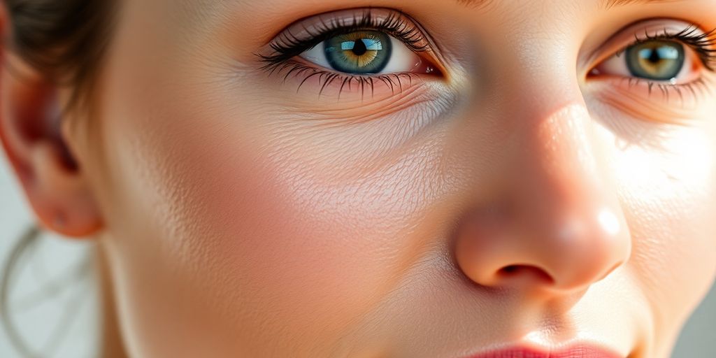 Woman with radiant, even-toned skin.