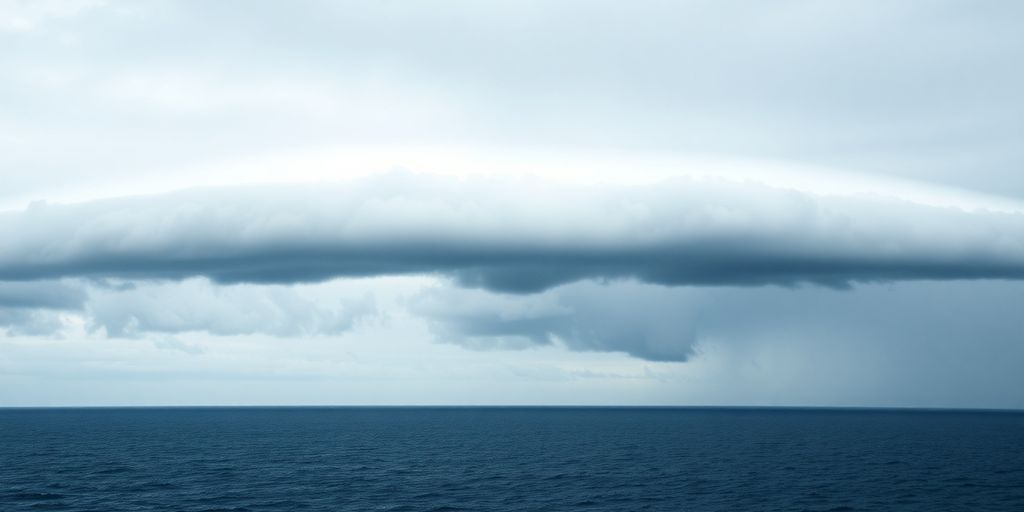Nuage rouleau menaçant au large du Portugal