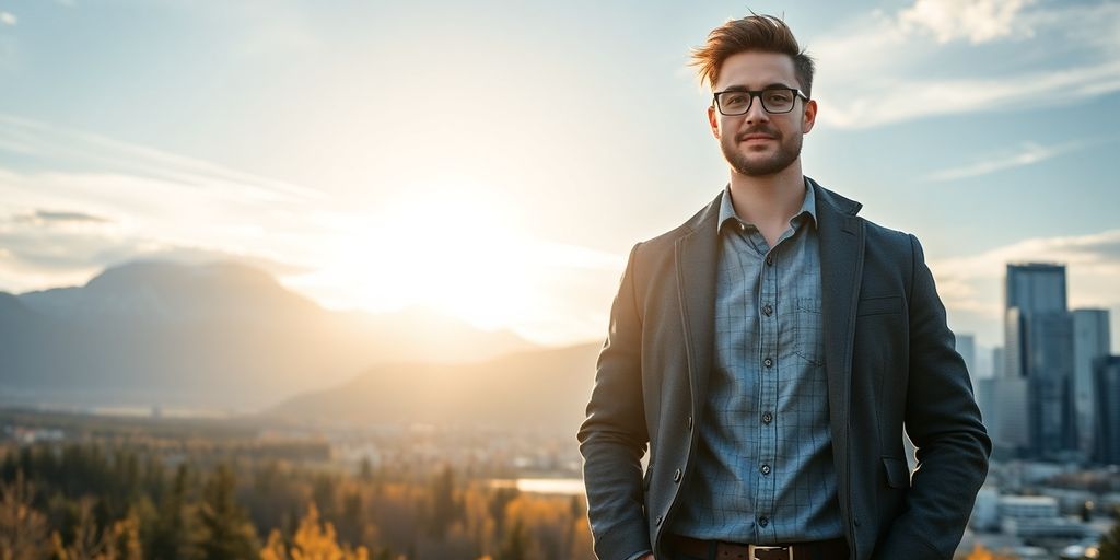 Emprendedores enfocados en el éxito en Canadá.