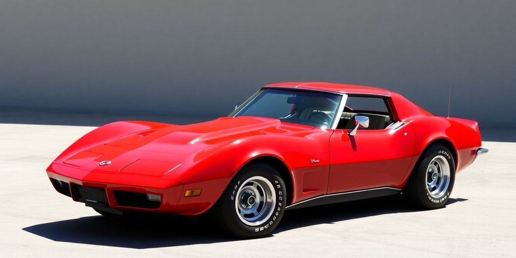 Klassischer Corvette C3 aus den Jahren 1968-1982.