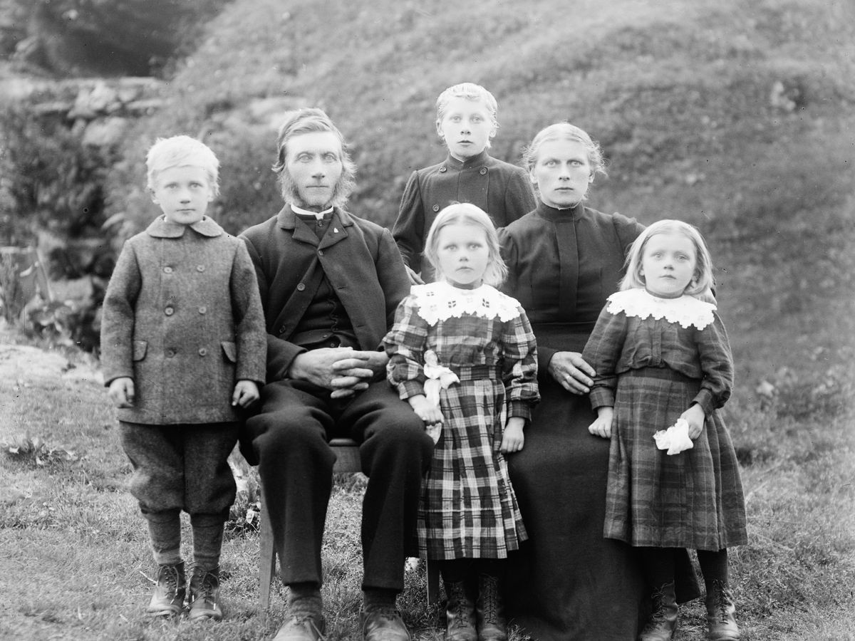 family at ancient Irish hillfort