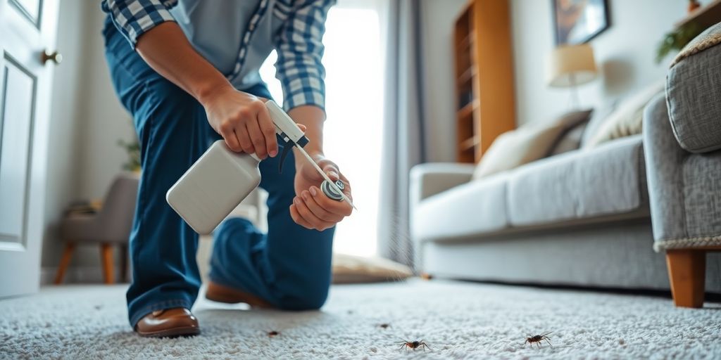 Specialist deratizare pentru eliminarea puricilor din casa.