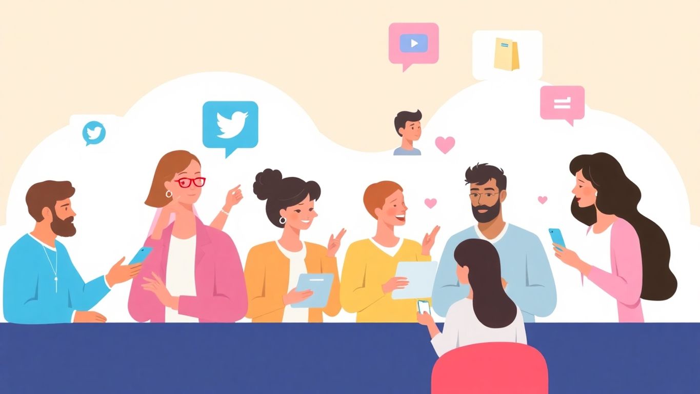 Personer på sosiale medier for å generere leads