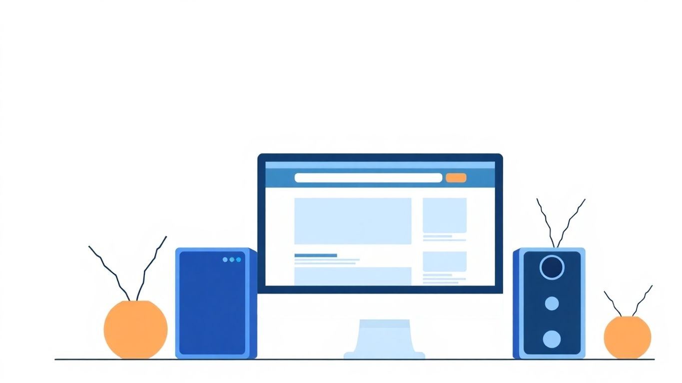 Illustrasjon av nettside med fokus på kvalitet