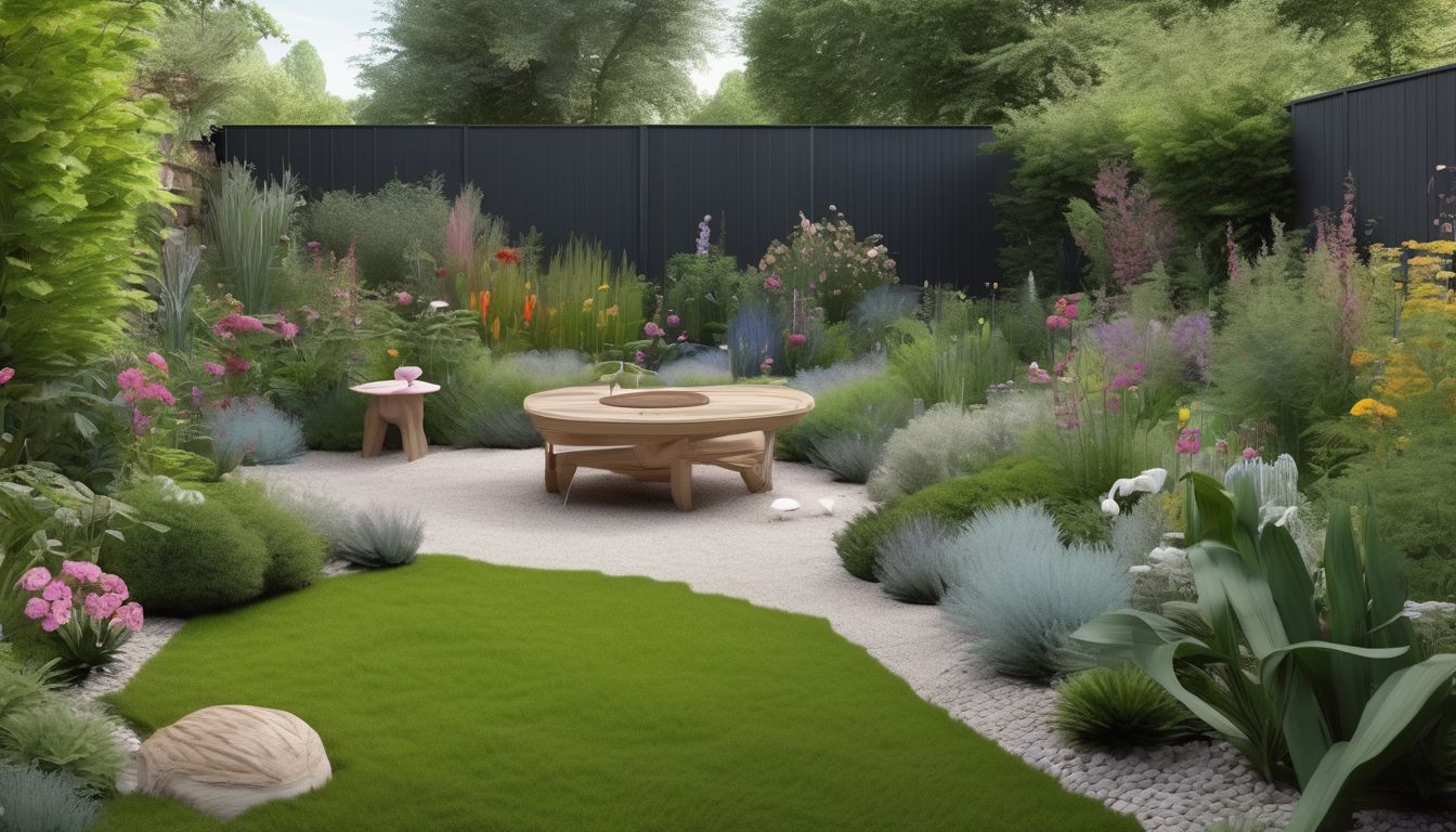 bird-friendly garden with minimal pesticide use