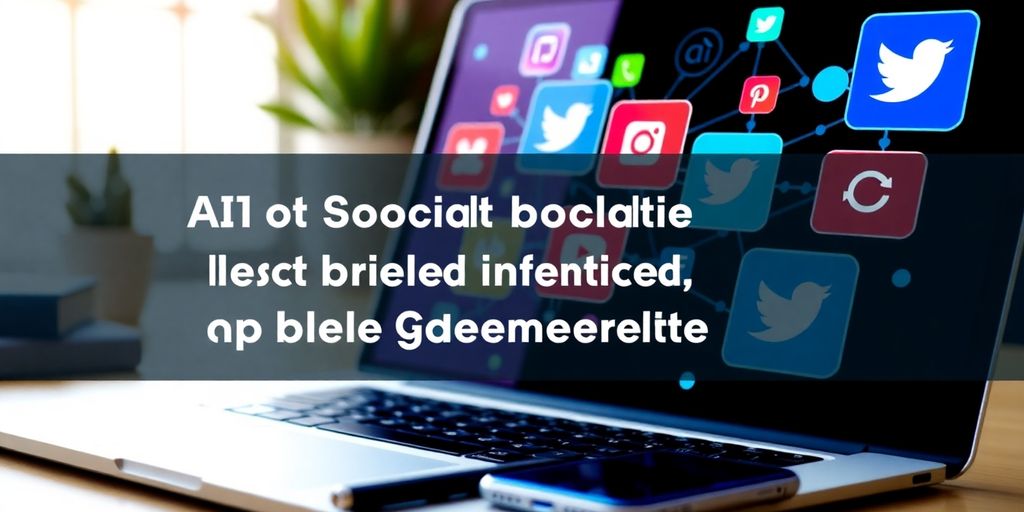 Vibrant digitalni radni prostor sa tehnologijom i društvenim mrežama.