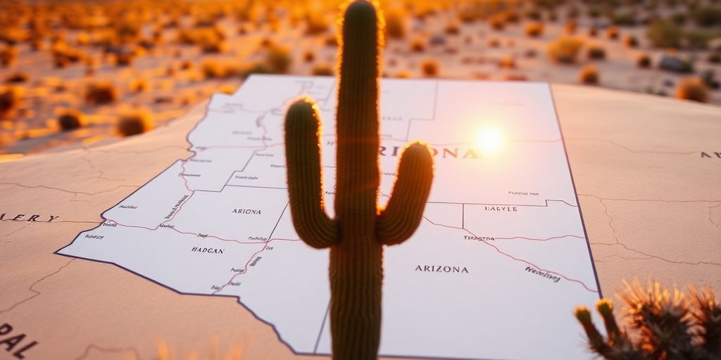 Arizona desert, sunset, single saguaro