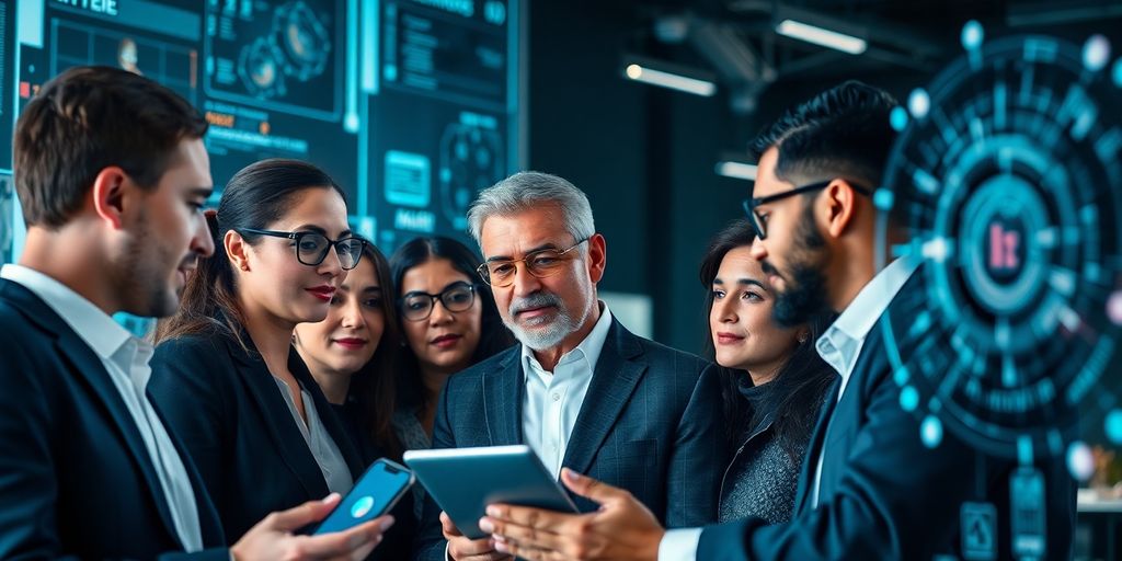 Grupa profesionalaca u razgovoru o veštačkoj inteligenciji.