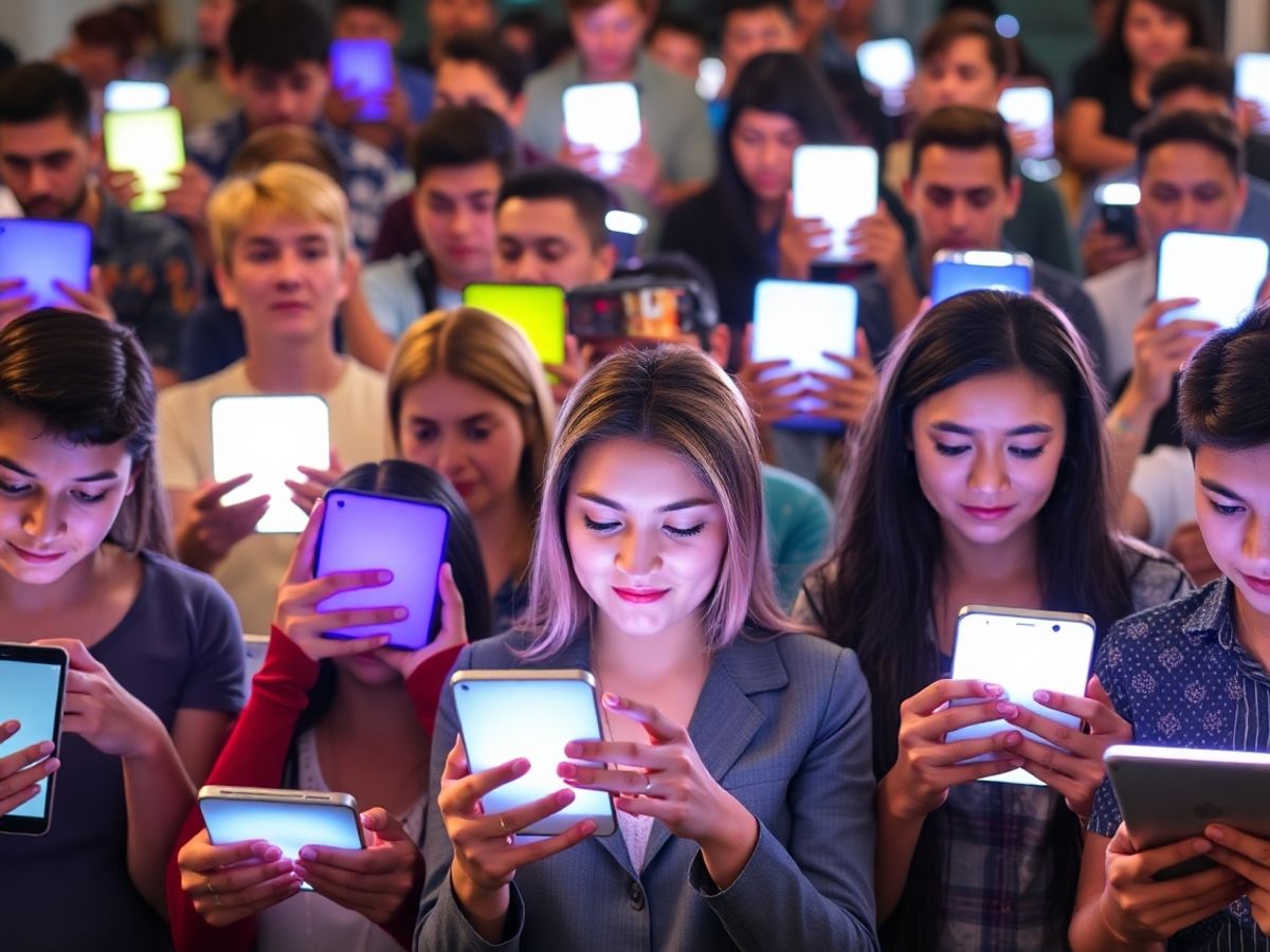 Oameni conectați prin intermediul ecranelor digitale.
