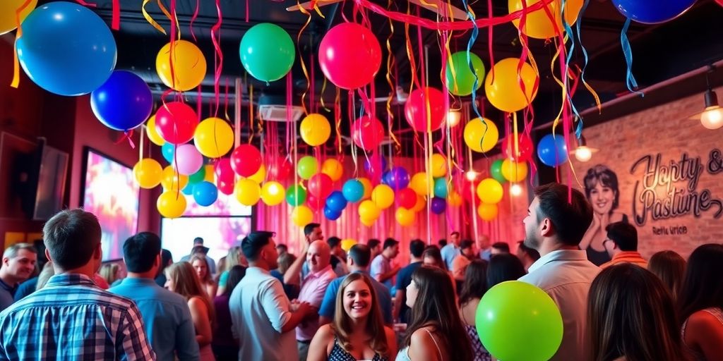 Affordable Dallas venue with festive decorations.